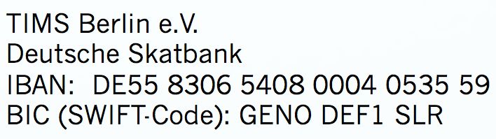 TIMS-Berlin account